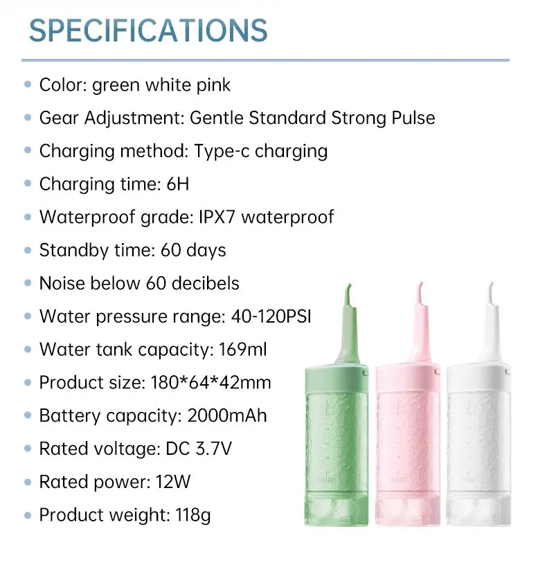 O11 portable water flosser oral lrrigato O11 portable water flosser oral lrrigato