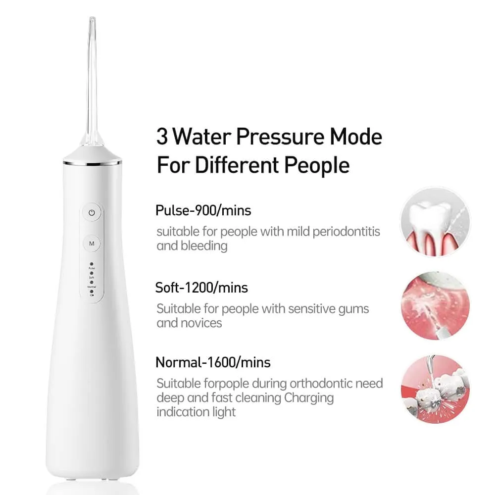 LD1 Portable Rechargeable Dental Water Flosser for Deep Cleaning and Gum Care