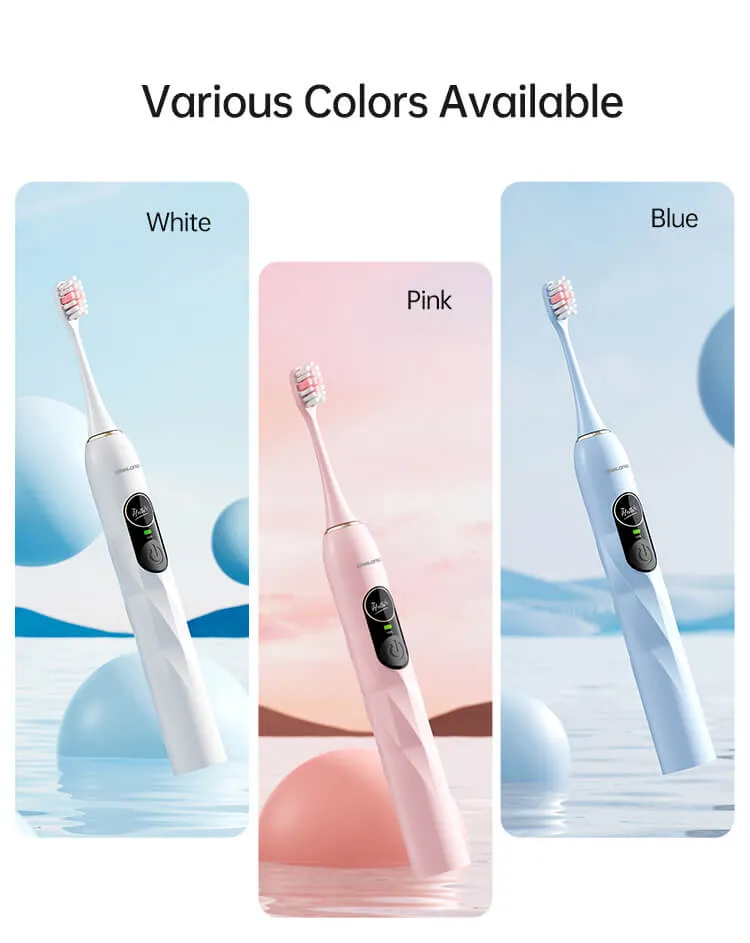 Smart toothbrush with color screen Smart toothbrush with color screen