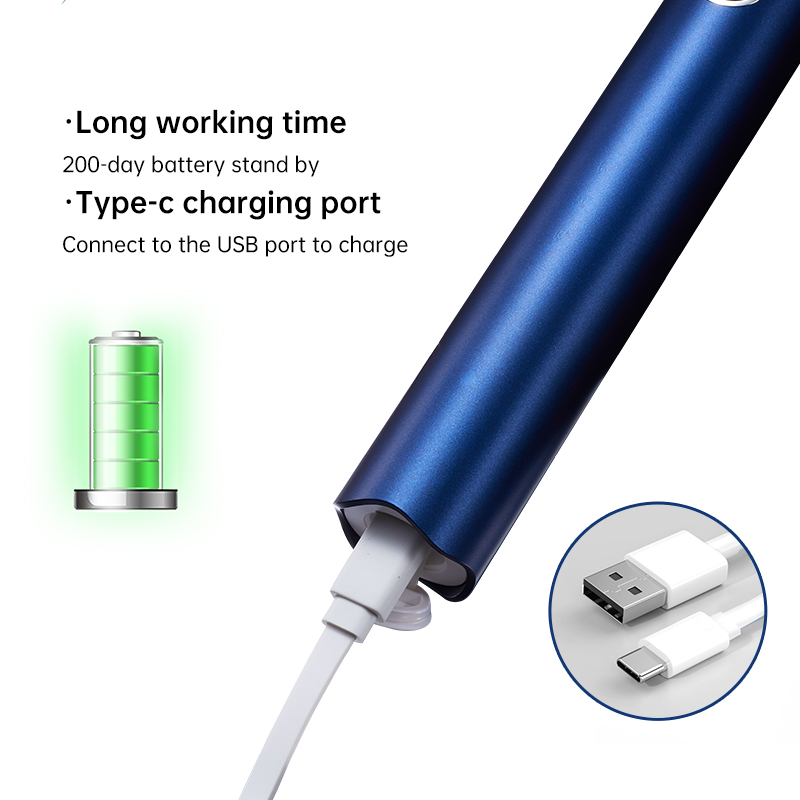 XIMALONG Professional Oral Care Adult 5 Modes Blue Light Home Use Sonic Electric Toothbrush Private Label