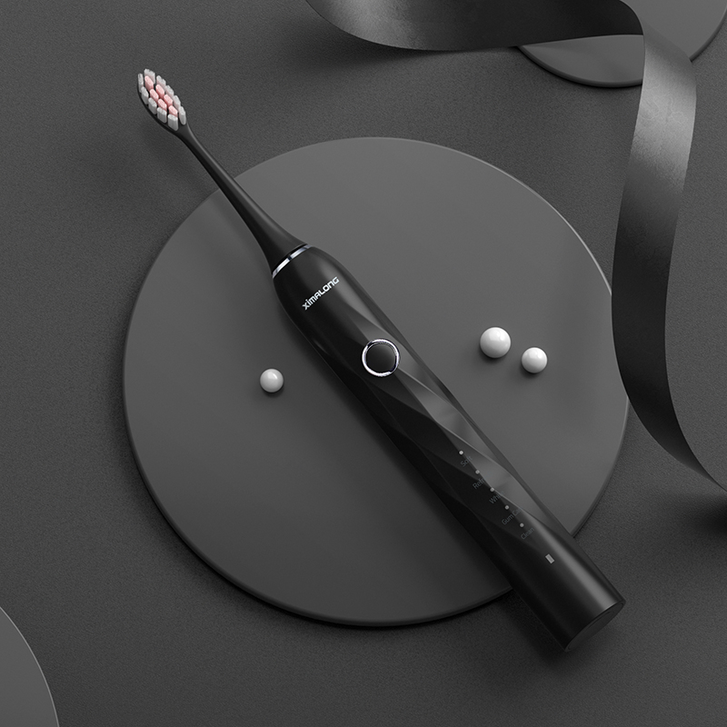 USB Rechargeable Soft Bristle Adult Electric Toothbrush Waterproof Ultrasonic Automatic with Replaceable Heads IPX7 Certified