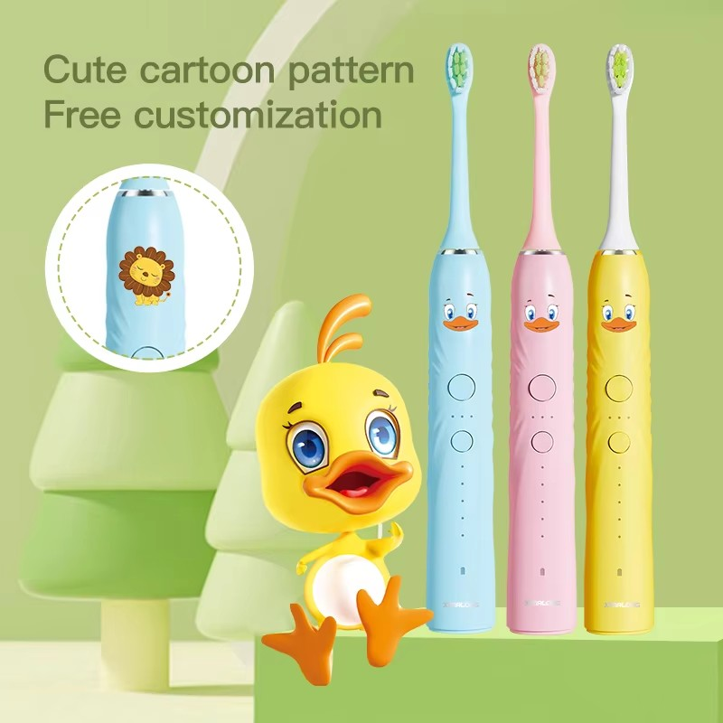 Wholesale Children's Electric Toothbrush Smart Sonic Household Soft Bristle Toothbrush Portable Kids Cartoon Toothbrush