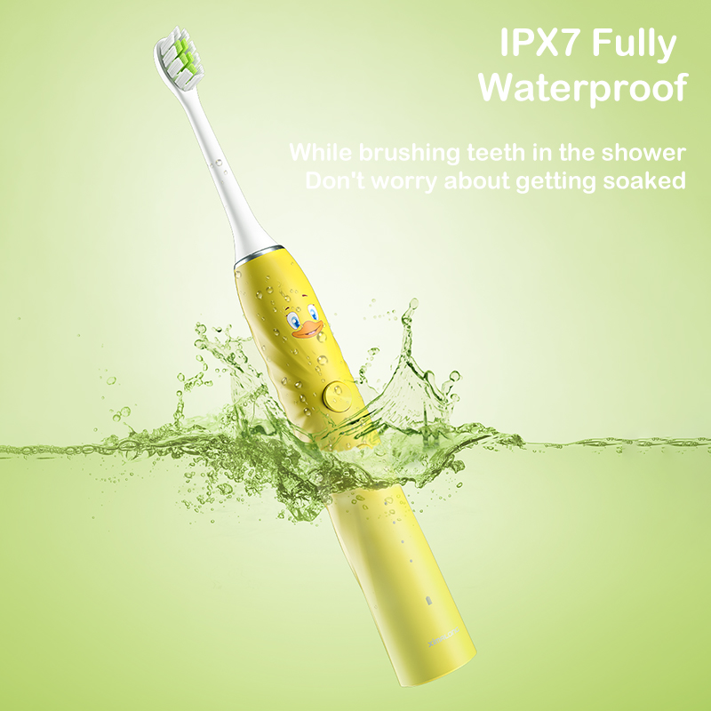 Hot Sell Automatic Children's Electric Toothbrush Rotating Soft Brush for Kid Hygiene Electric Toothbrush Cartoon Sonic