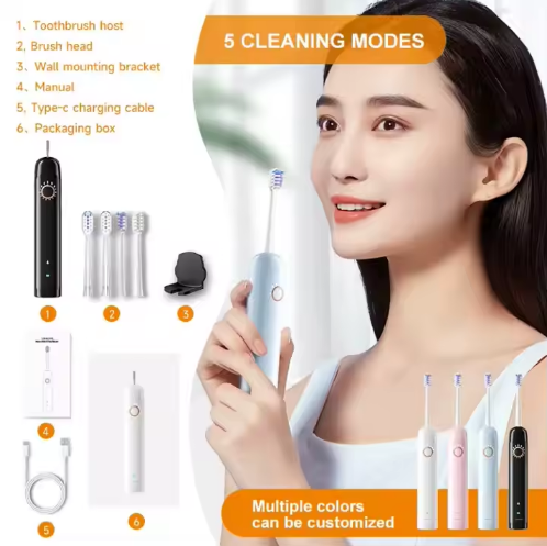 Hot Sale Slim Sonic Ultrasonic Oscillation Electric Toothbrush for Adults Custom Private Label
