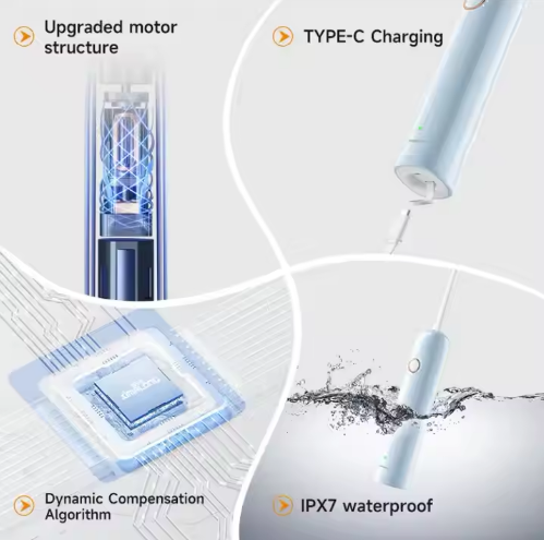 Hot Sale Slim Sonic Ultrasonic Oscillation Electric Toothbrush for Adults Custom Private Label