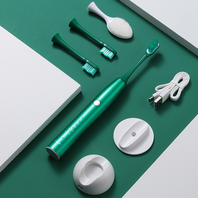 OEM Waterproof Whitening Oral Care Sonic Toothbrush Soft Replacement Heads USB Charge Smart Electric Toothbrush for Adults